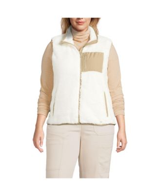 Plus Size Cozy High Pile Fleece Vest