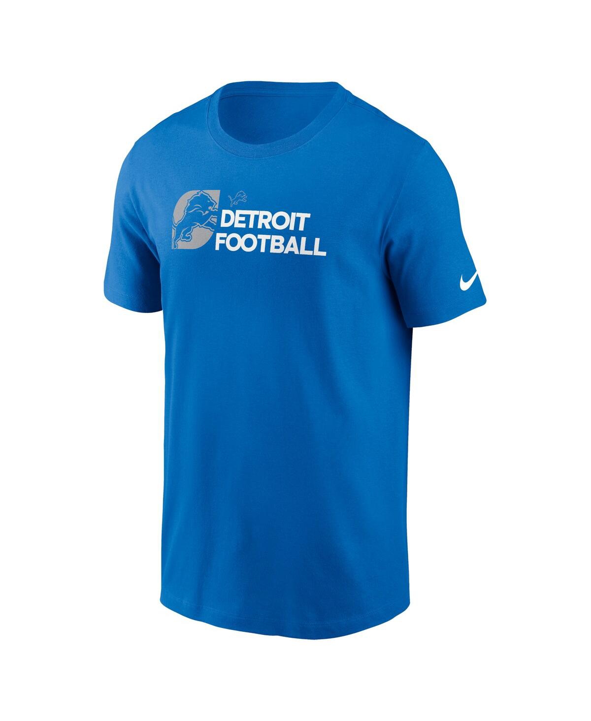 Nike Men'sDetroit Lions Outline T-Shirt - Blue