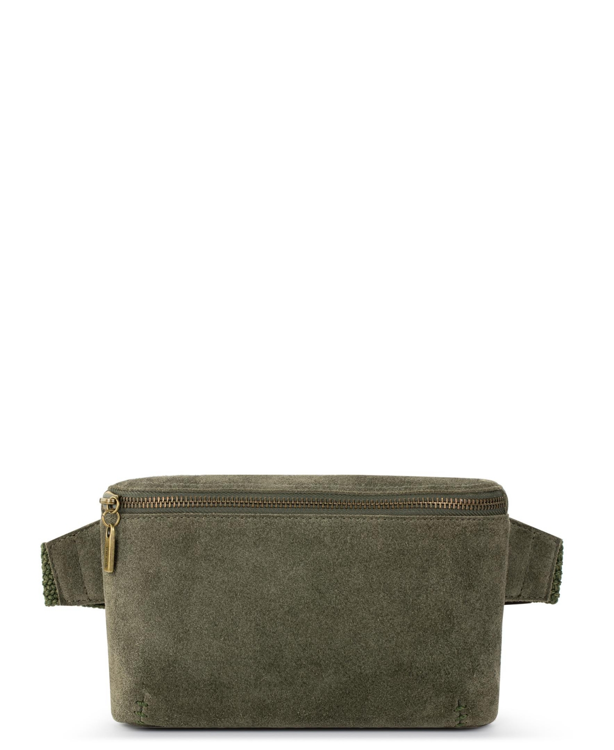 Shop The Sak Caraway Leather Small Belt Bag In Moss Suede