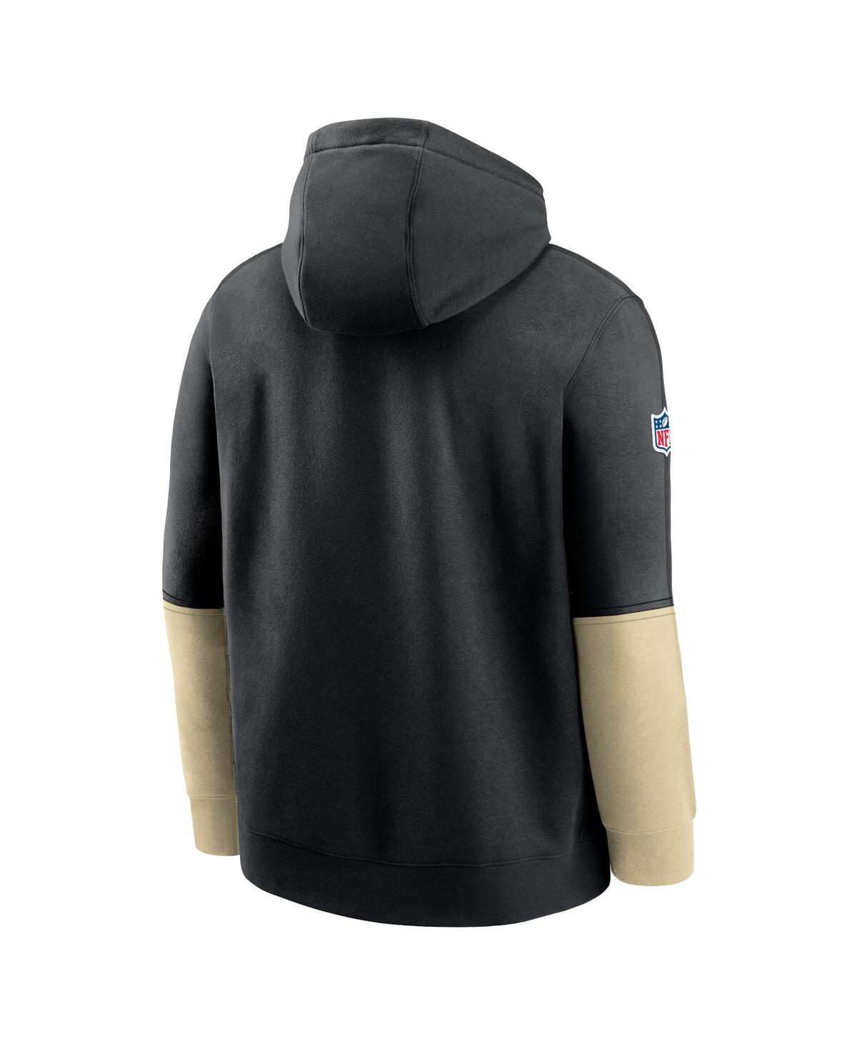 Nike Men'sNew Orleans Saints 2024 Sideline Club Pullover Hoodie - Black