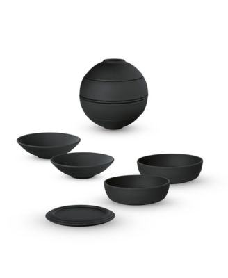 La Petite Boule Black 5-Piece Appetizer Set