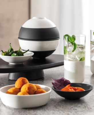 La Petite Boule Black & White 5-Piece Appetizer Set