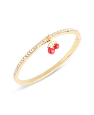 COACH Faux Stone Cherry Cluster Charm Bangle Bracelet - Macy