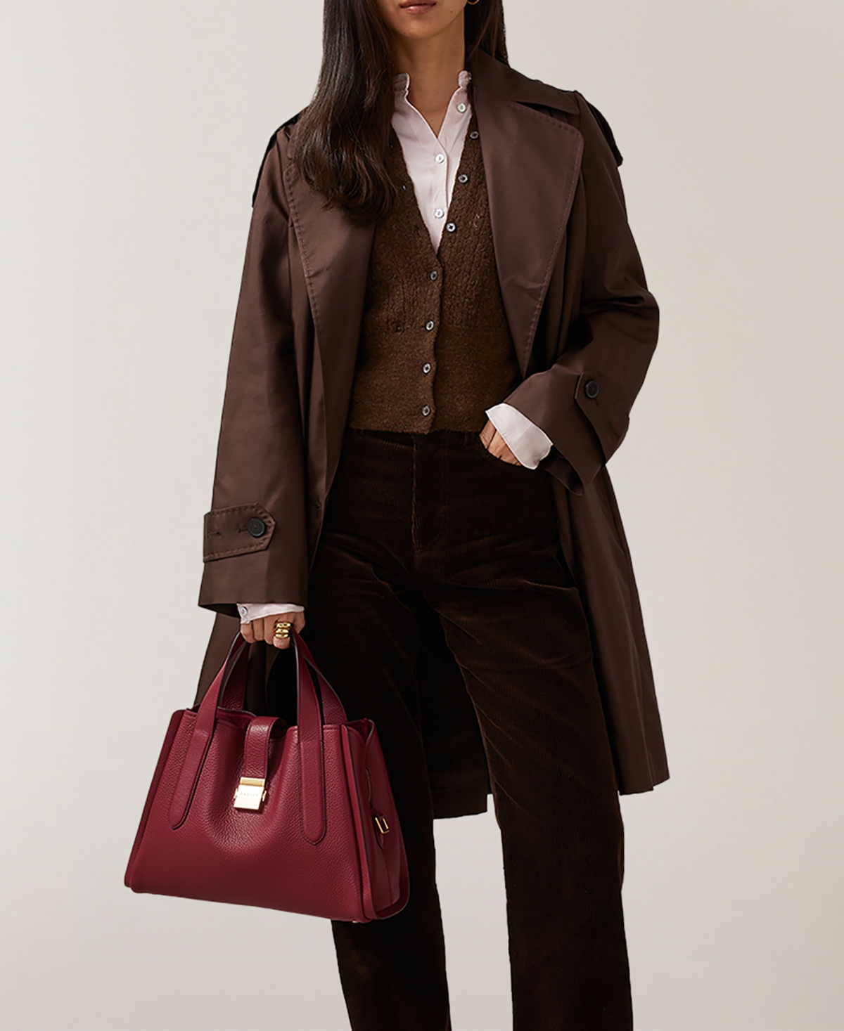 Radley London Sloane Street Zip-Top Leather Grab Bag