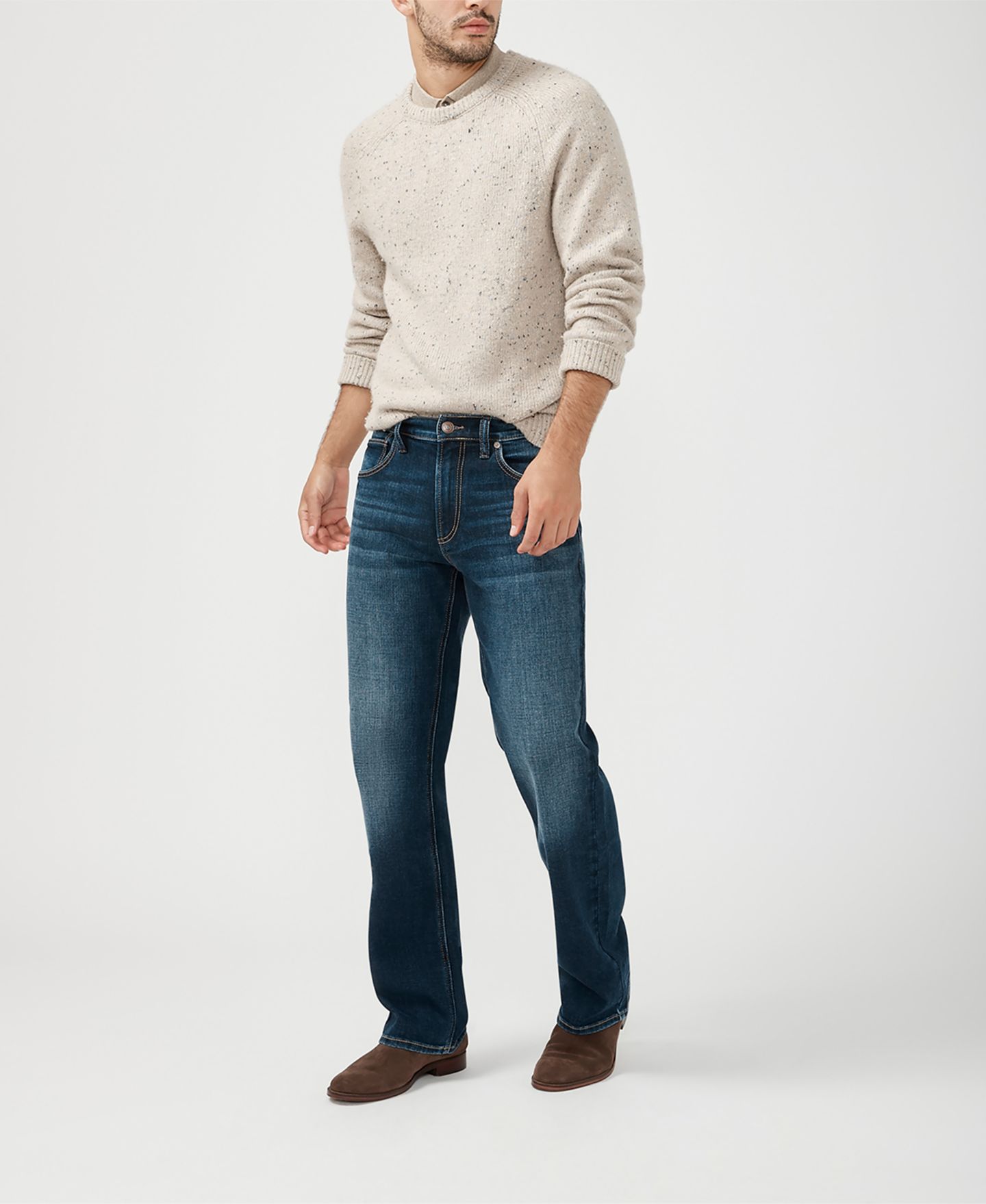 Мужские джинсы Silver Jeans Co. Zac Relaxed Fit Straight Leg — фото 6