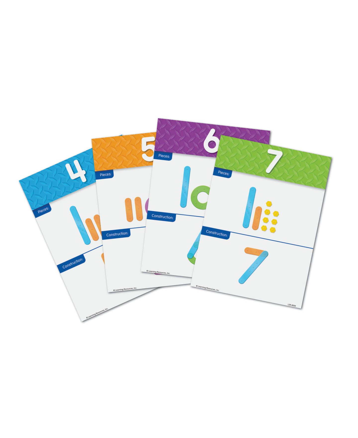 Детские игрушки Learning Resources Number Construction Activity Set — фото 3