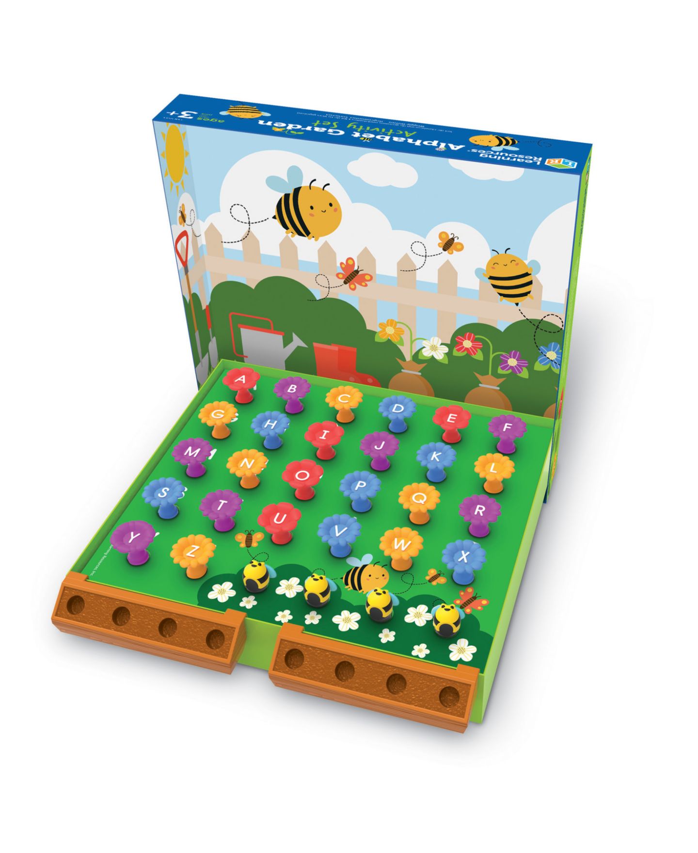 Детские игрушки Learning Resources Alphabet Garden Letter Matching 45-Piece Activity Set, Ages 3+ — фото 5