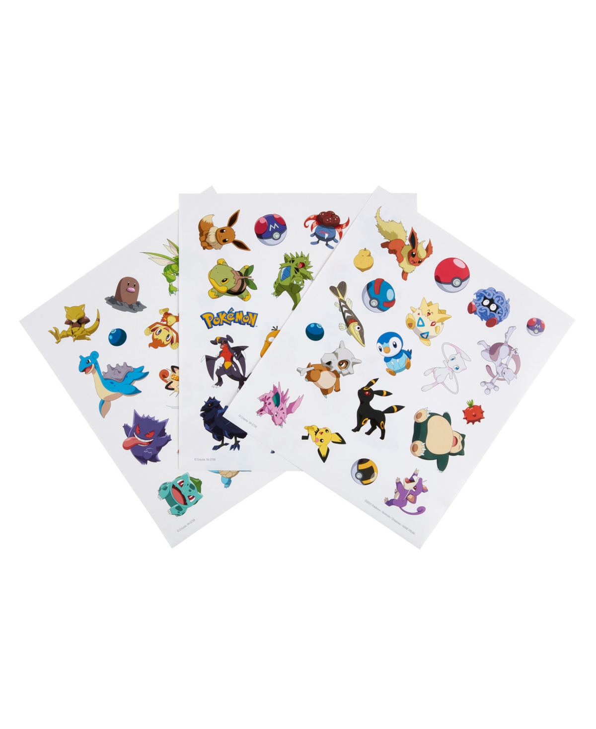 Crayola Pokemon Color Sticker Activity Set, Pack of 3