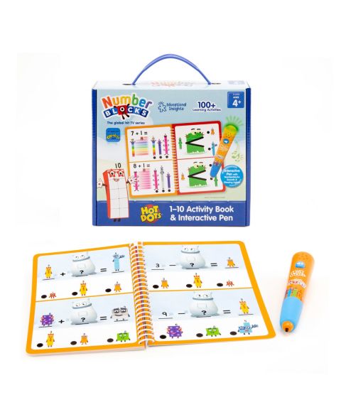 Детская игрушка Educational Insights Hot Dots 1-10 Numberblocks Interactive Math Activity Book, Ages 4+