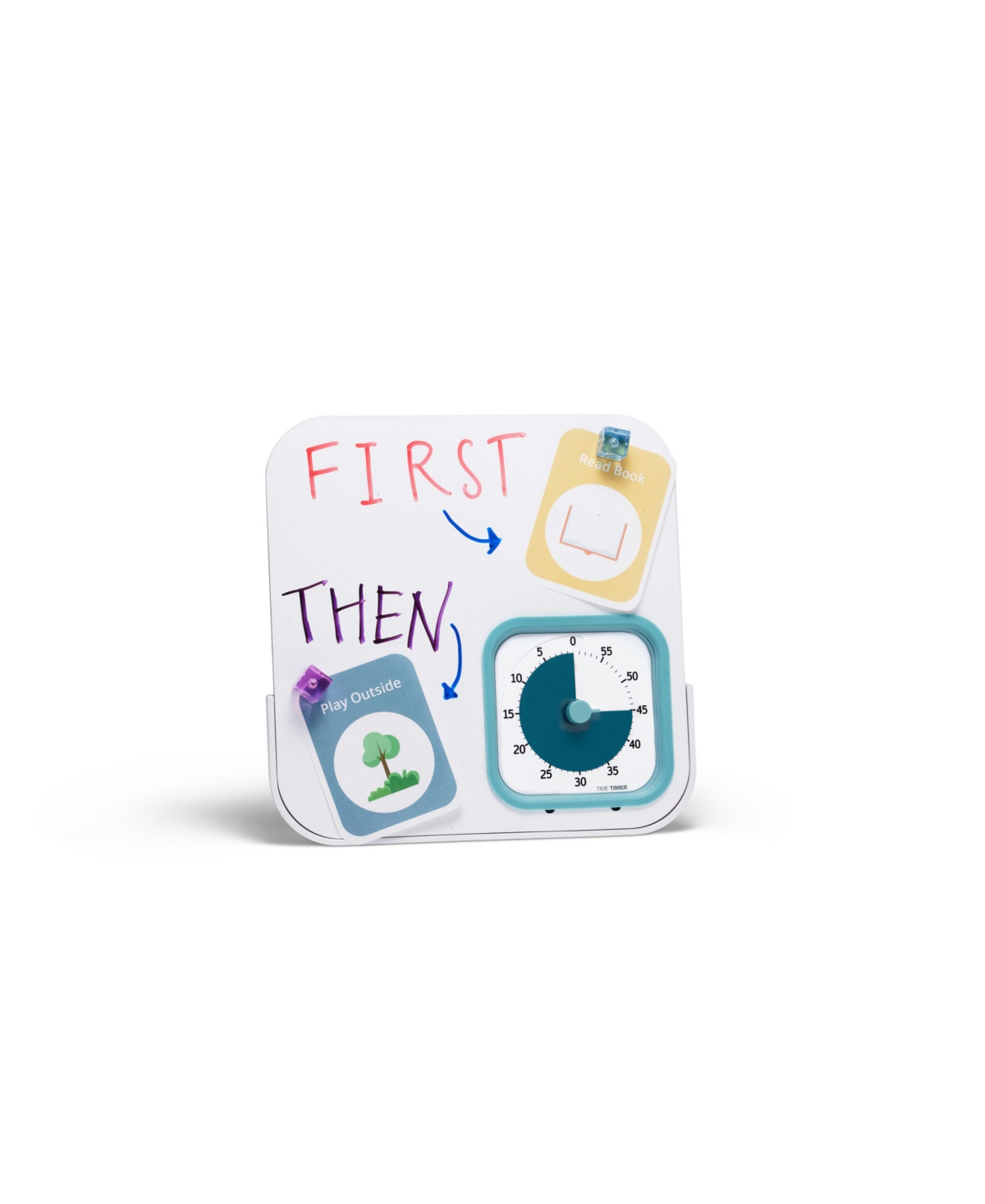 Time Timer Mod Timer + Magnetic Dry Erase Board In White