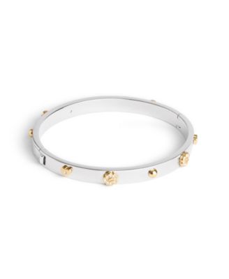 Faux Stone Signature Mixed Motif Bangle Bracelet