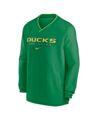 Men's Green Oregon Ducks 2024 Sideline Pullover Wind shirt