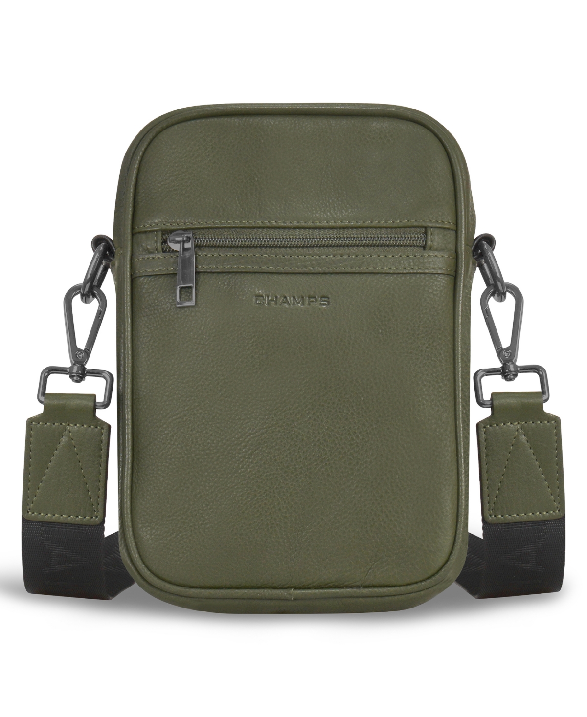 Champs Onyx Vertical Leather Crossbody In Khaki ModeSens
