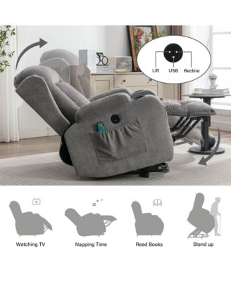 Power Lift Recliner Chair Recliners with Heat and Massage Recliner Chair