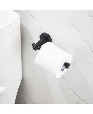 Bathroom Hardware Set Towel Bar, Toilet Paper Holder, and Hooks for Modern Bathroom Decor