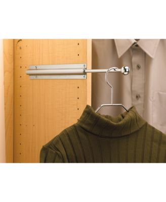 6'' Extending Metal Closet Valet Clothes Rod, Chrome, CVL-12-CR