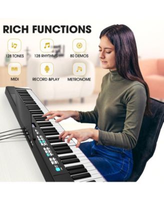 88 Key Electric Digital Piano Keyboard with Stand, Sustain Pedal & Music Rest