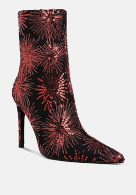 Women's Oleander Sequin Embellished Stiletto Boots
