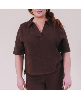 Plus Size Sheila Organic Cotton Gauze Top