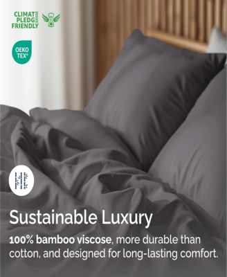 Rayon from Bamboo 4 Piece Deep Pocket Cooling Sheet Set - Twin