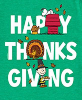 Big Boys Happy Thanksgiving Graphic Tee