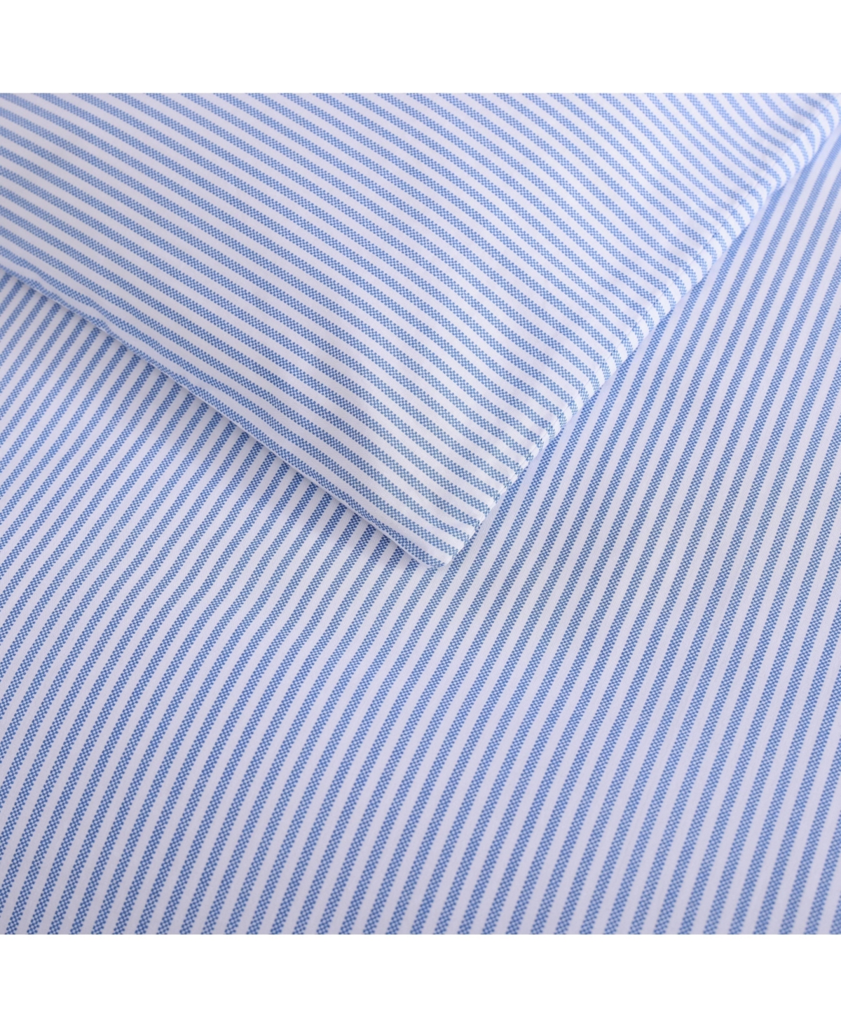 Poppy & Fritz Oxford Stripe Cotton3 Piece Duvet Cover Set-King - Blue