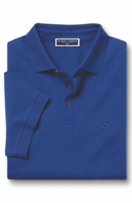 Men's Solid Short Sleeve Cotton Tyrwhitt Pique Polo