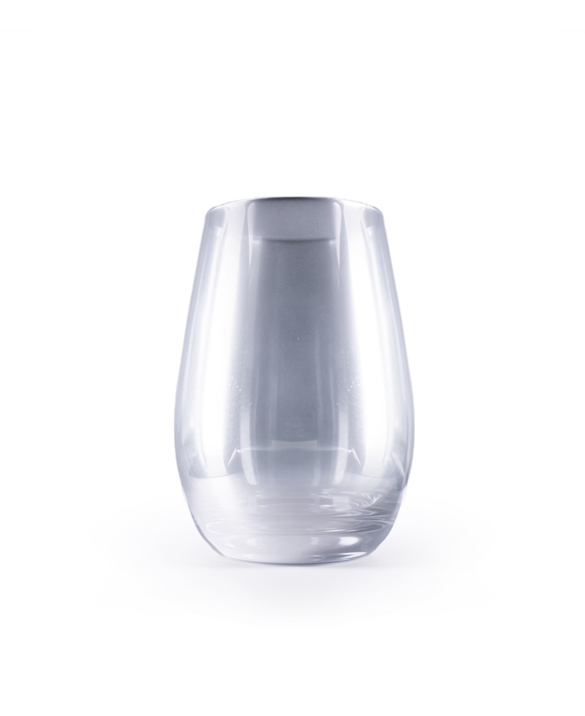 Stolzle Lausitz Mirrors Silver Tumblers, Set Of 6 In Silver