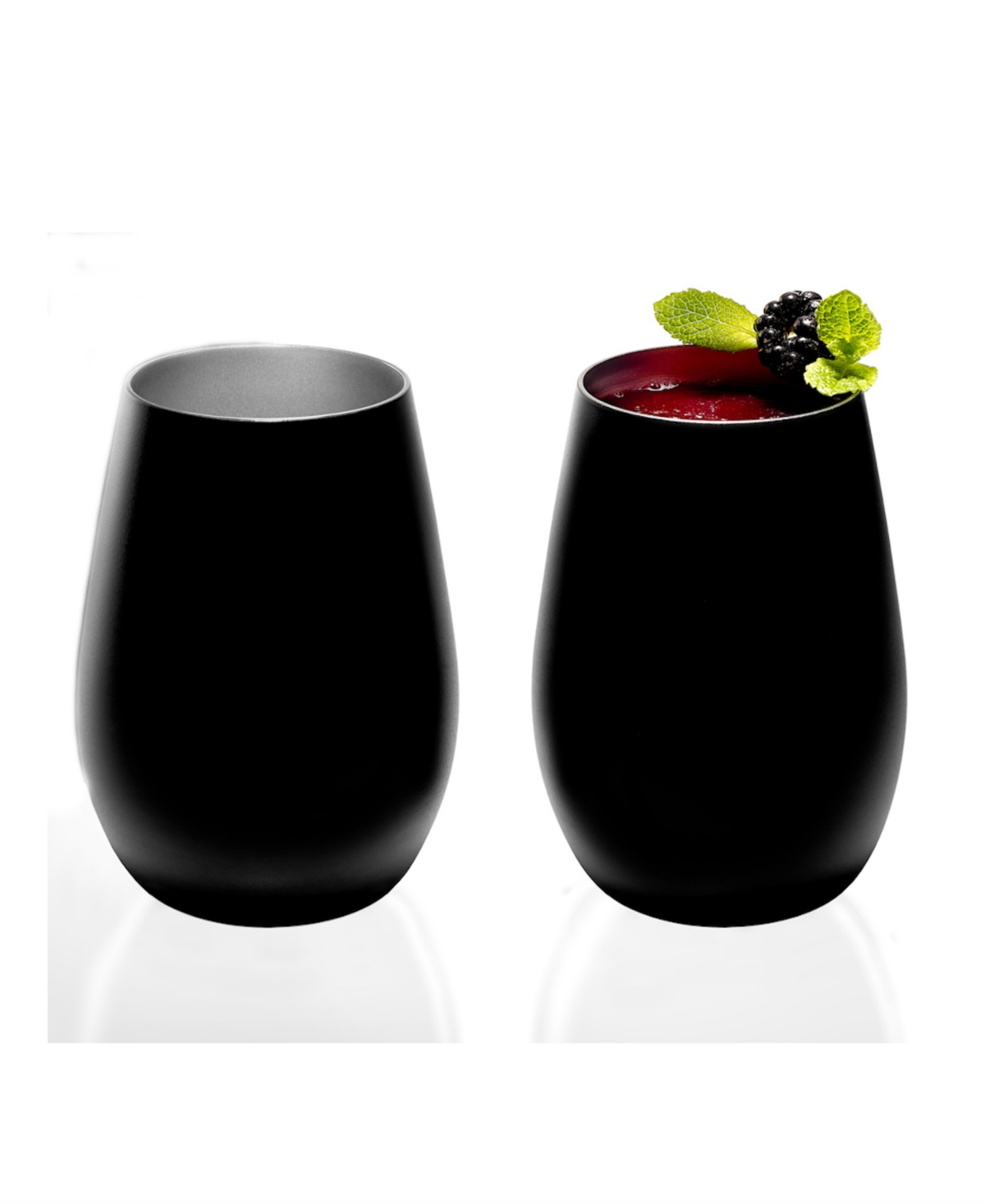 Stolzle Lausitz Olympia Tumblers, Set Of 2 In Black With Gold