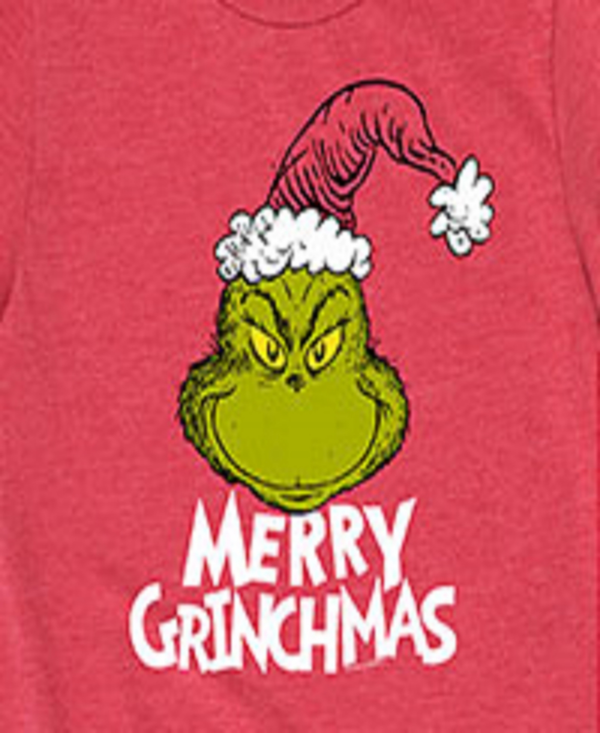 Hybrid Big Boys The Grinch Merry Grinchmas Graphic Tee In Red