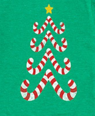 Big Boys Candy Cane Tree Graphic Tee