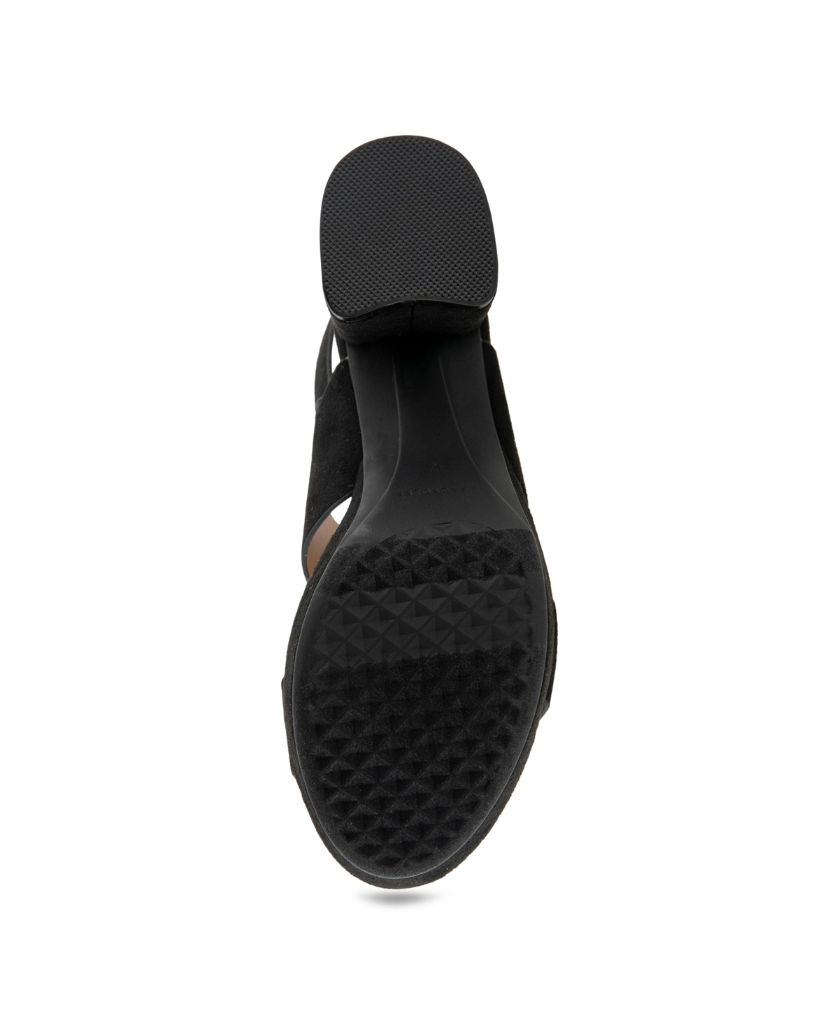 Shop Aerosoles Women's Camilia Pump Heel Sandals In Black Faux Suede