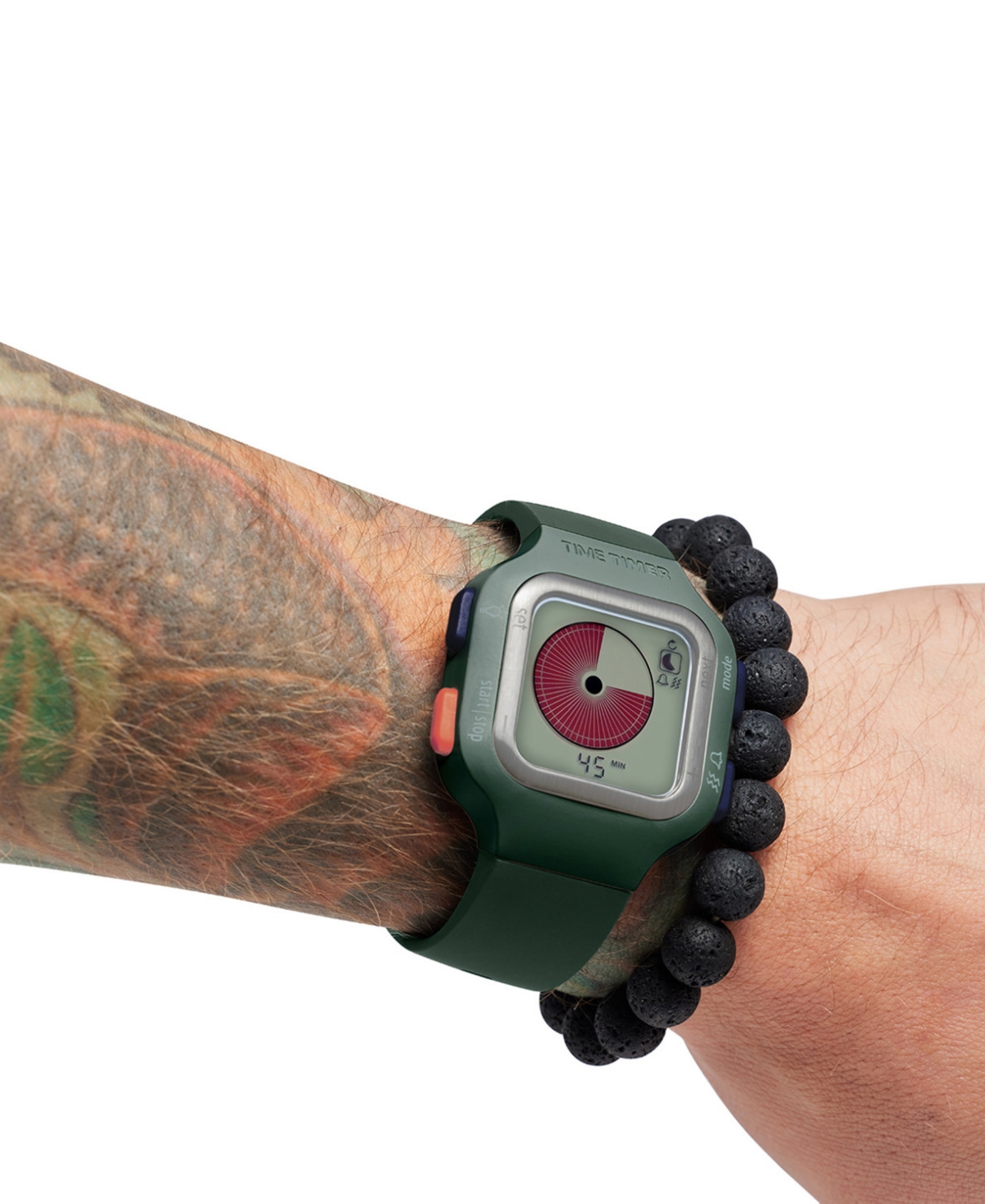 Time Timer Watch, Large In Sequoia Green