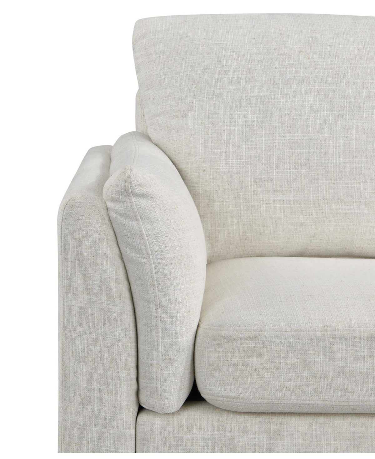 Studio Living 79" Polyester Sydney Sofa In Cream
