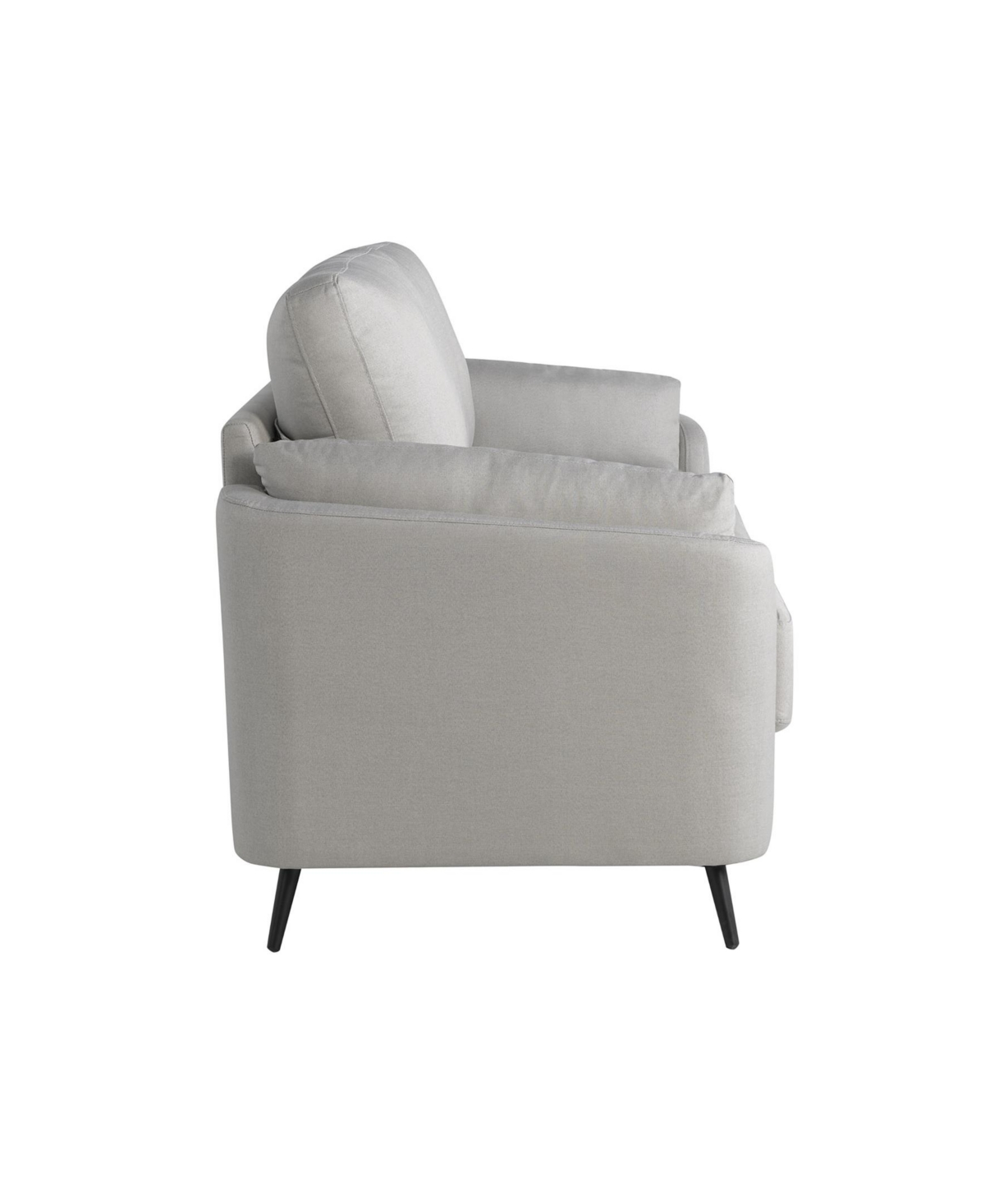 Studio Living 75.6" Polyester Berlin Sofa In Smoke