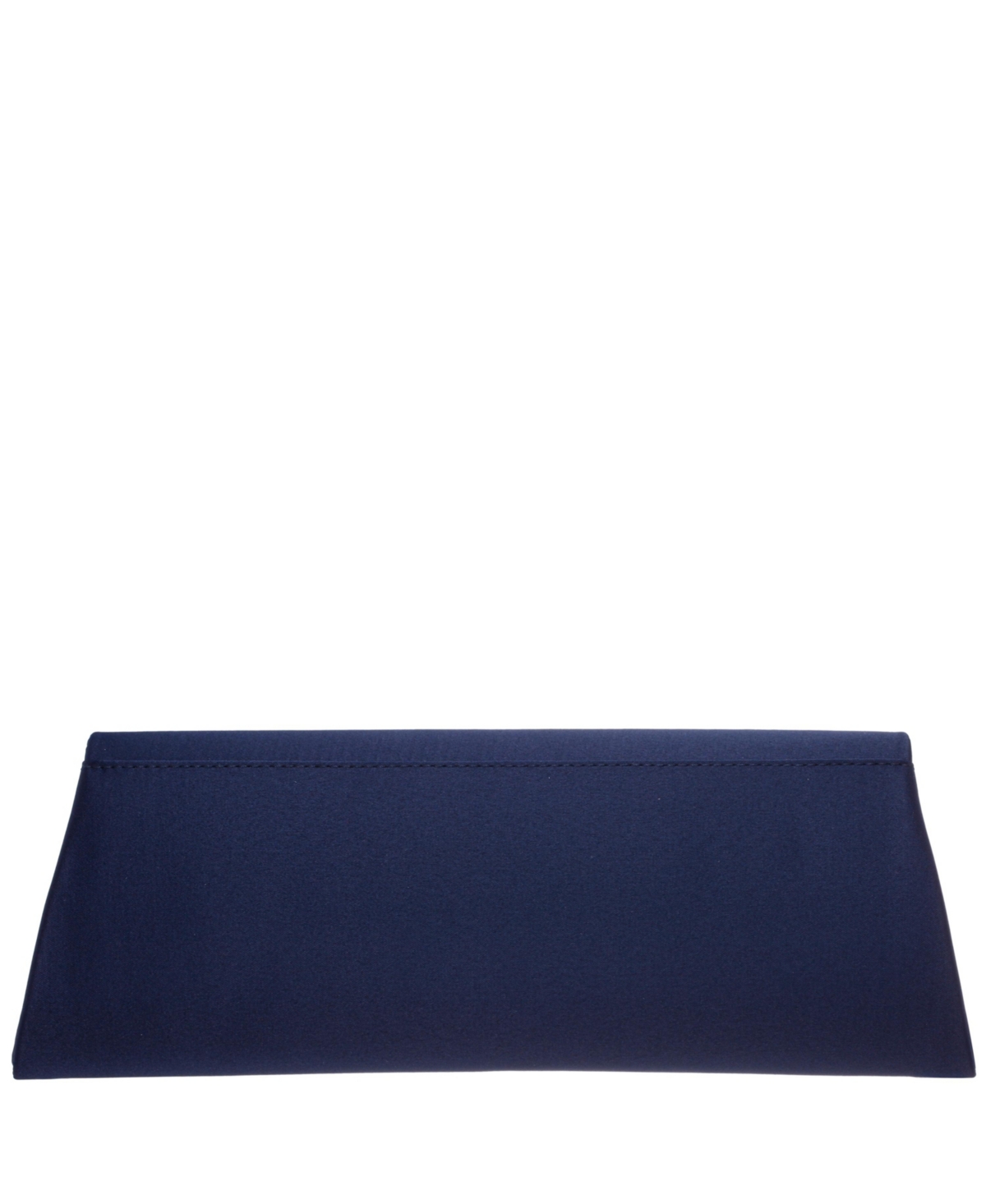 Nina Curved Flap Slim Magnetic Clutch In Navy