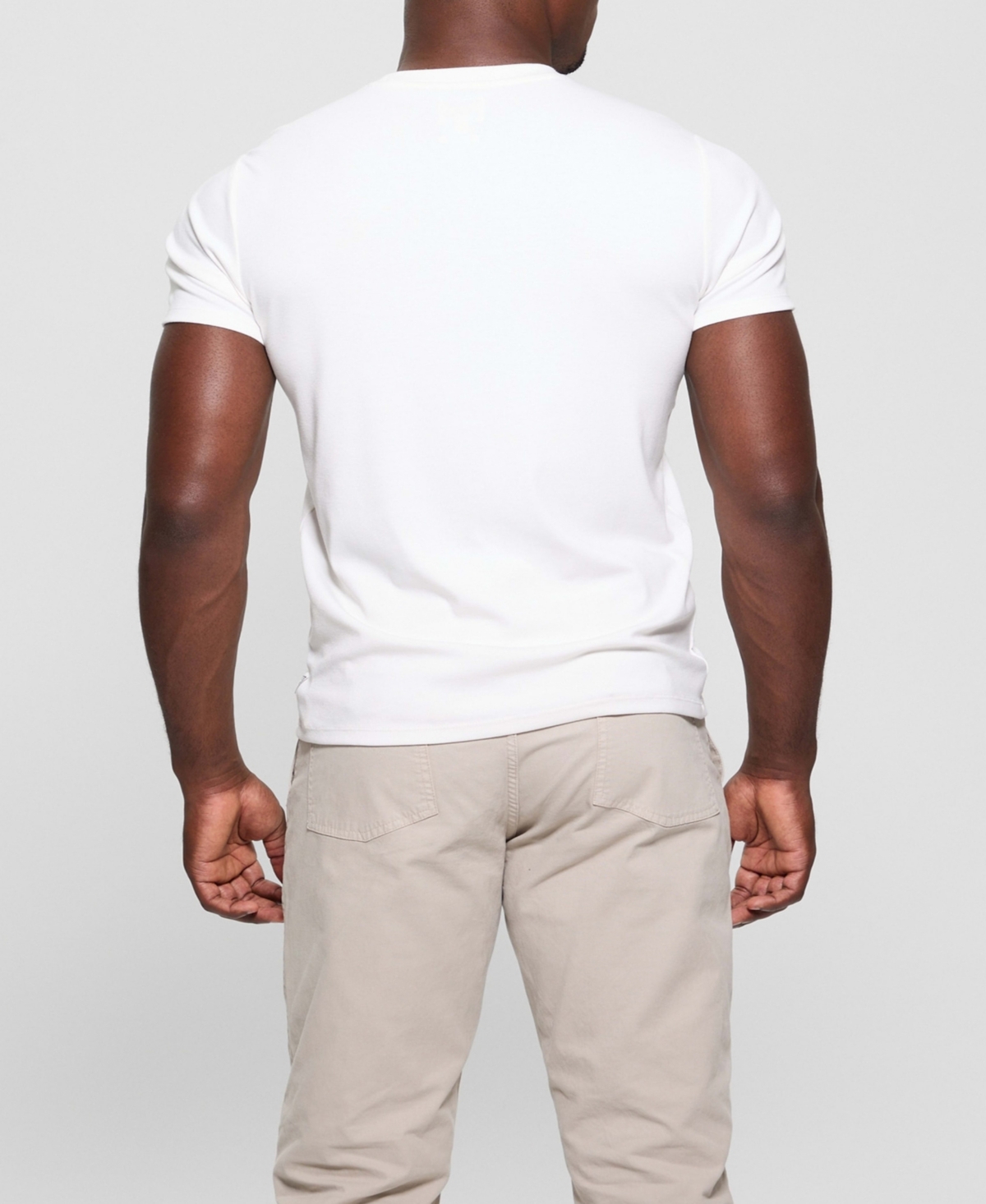 Guess Men's Short Sleeve Solid Granada Crew Shirt