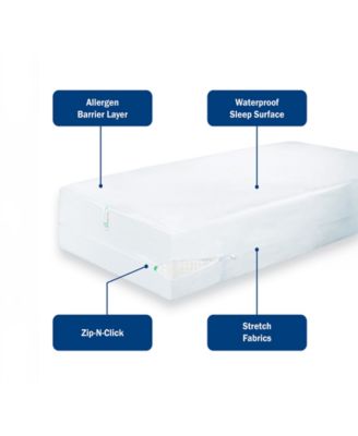 Platinum Zippered Encasing Quilted Mattress Pad, Twin