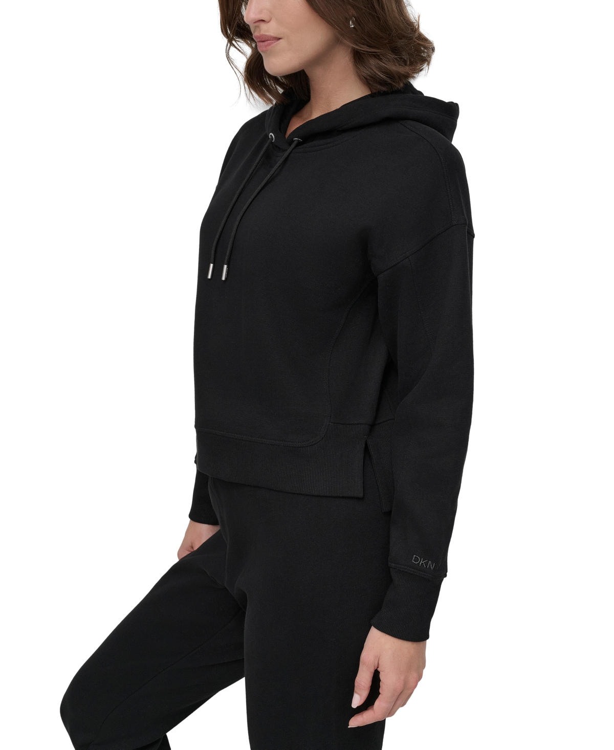 DKNY SPORT WOMEN'S EMBROIDERED-LOGO PULLOVER HOODIE 