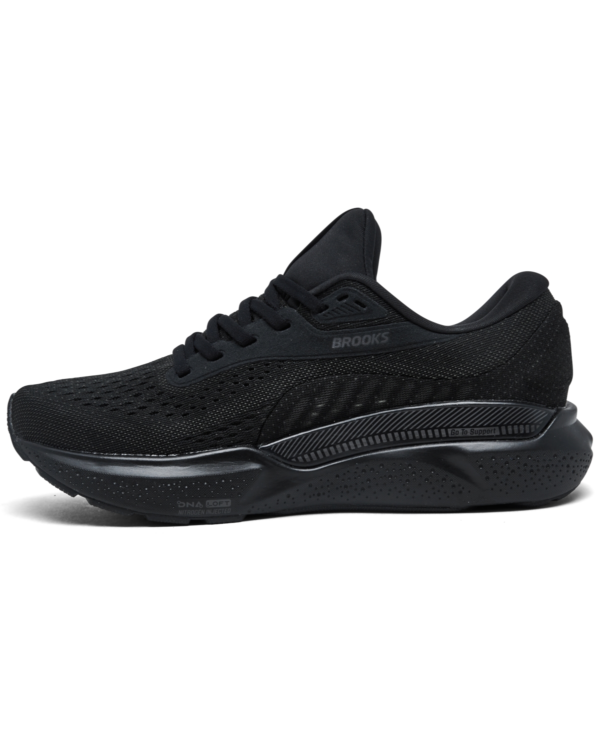 Shop Brooks Women's Gts 24 Running Sneakers From Finish Line In Black,ebony