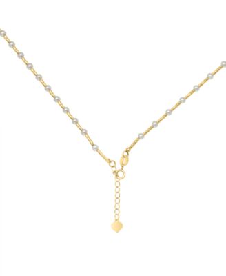 EFFY&reg; Cultured Freshwater Pearl (2-1/2 & 8-1/2mm) Collar Necklace in 14k Gold, 14-3/4" + 1-1/4" extender