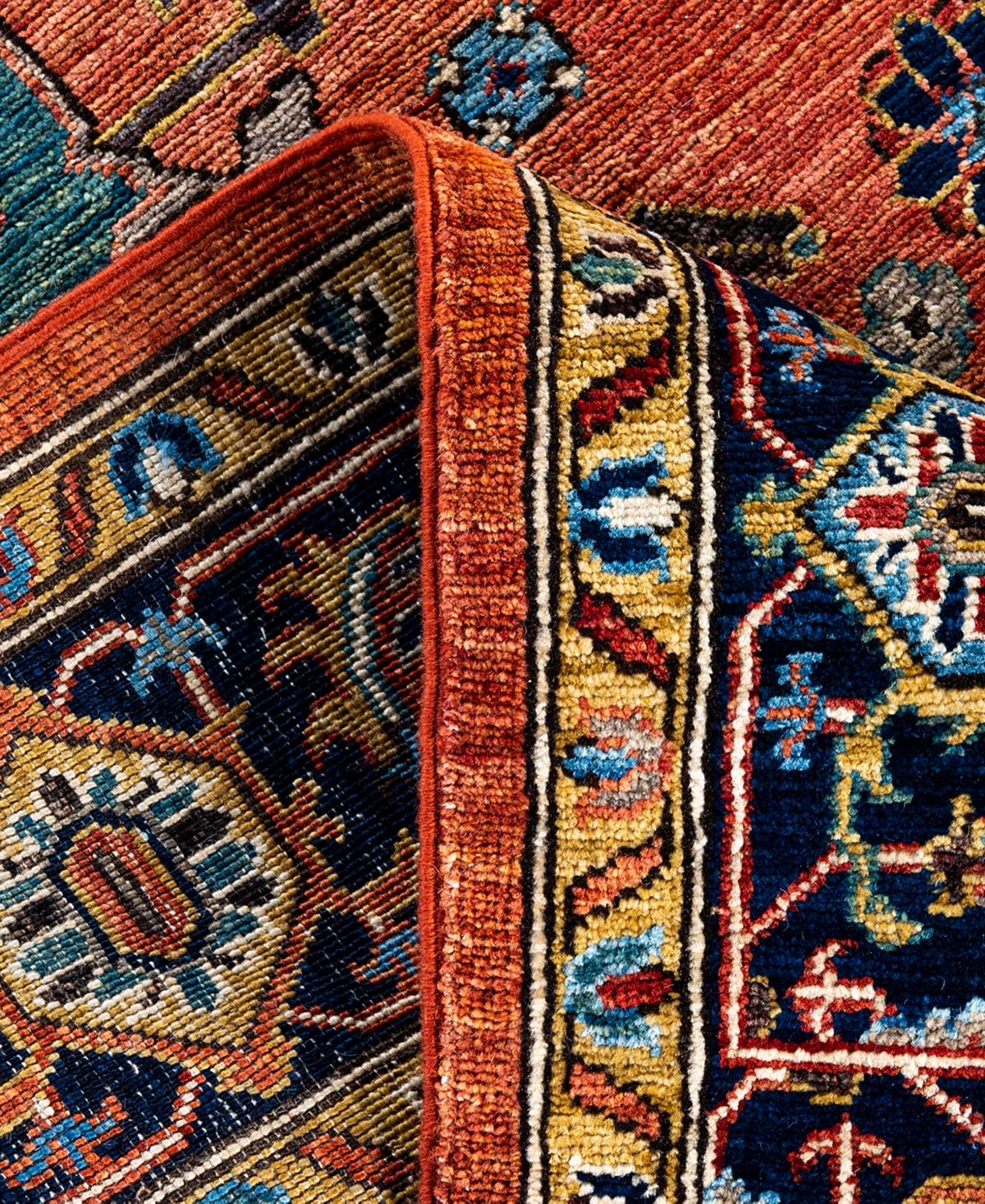 Adorn Hand Woven Rugs Serapi M1999 5'11"x9'1" Area Rug In Red