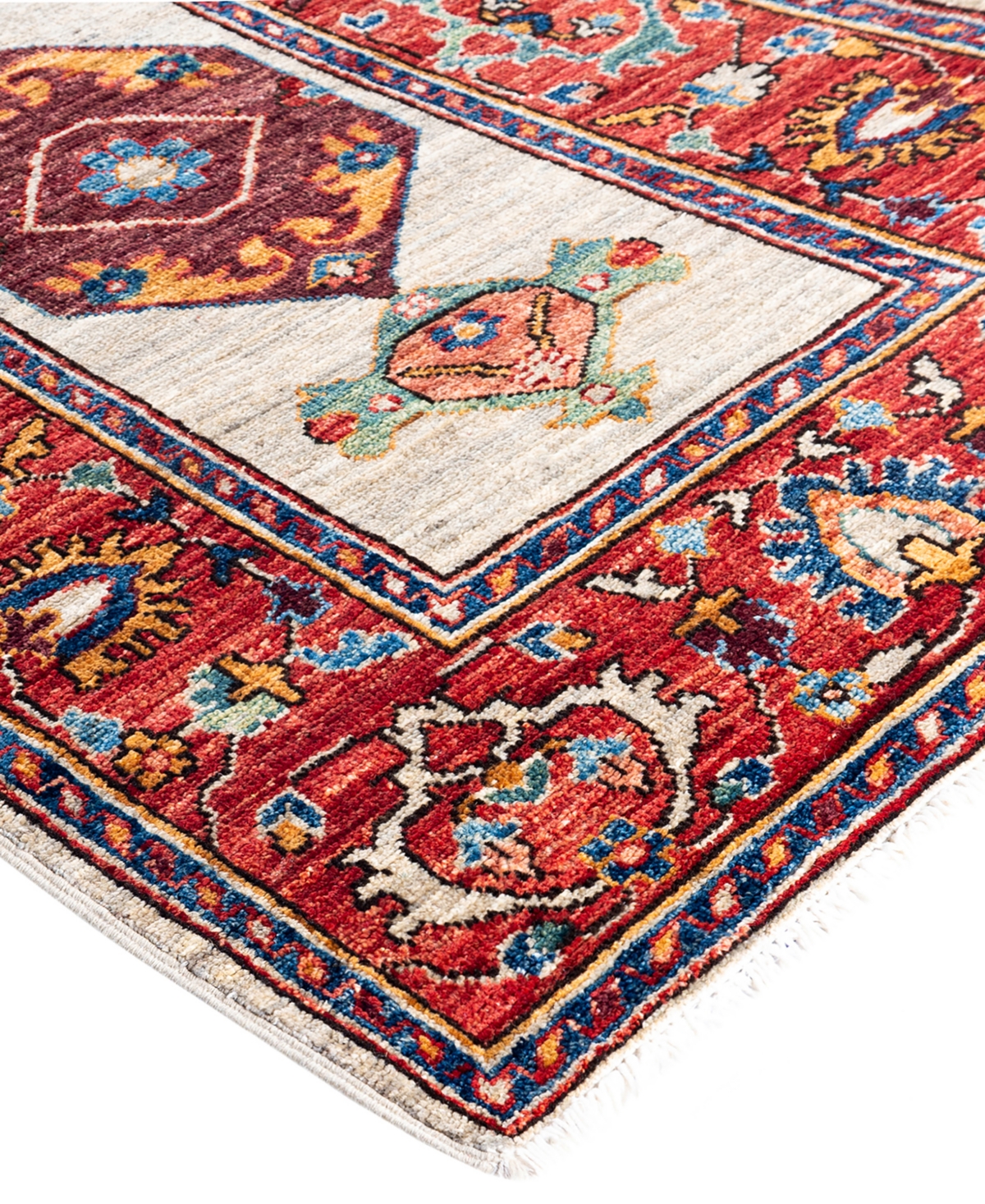 Adorn Hand Woven Rugs Serapi M1999 2'8"x9'9" Runner Area Rug In Beige