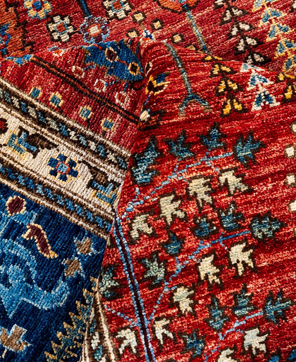 Adorn Hand Woven Rugs Serapi M1999 8'11"x12' Area Rug In Red
