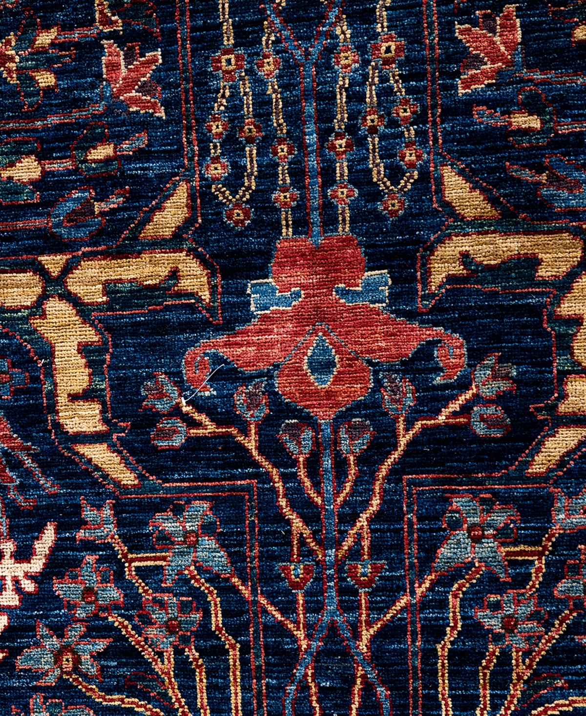 Adorn Hand Woven Rugs Serapi M1999 9'1"x12' Area Rug In Blue