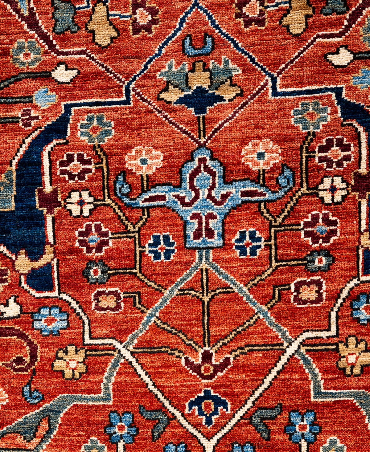 Adorn Hand Woven Rugs Serapi M1999 8'11"x11'10" Area Rug In Red