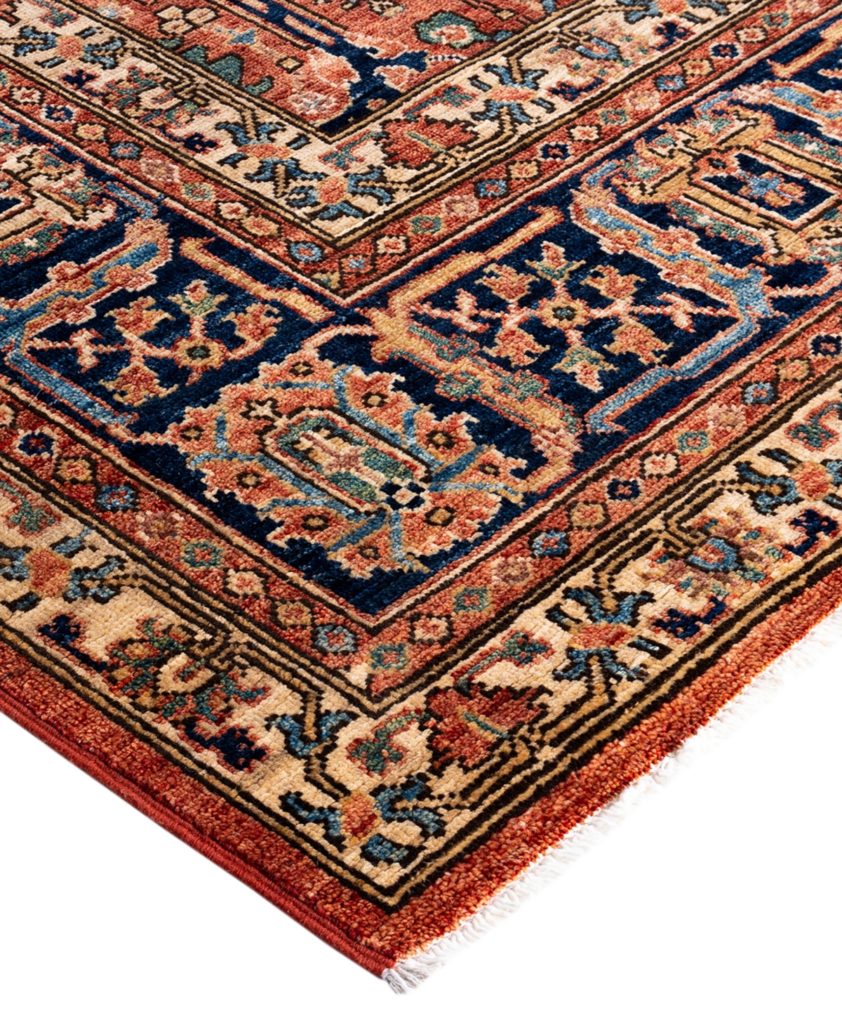 Adorn Hand Woven Rugs Serapi M1999 8'1"x10'5" Area Rug In Red