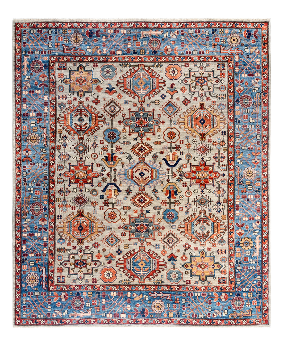 Adorn Hand Woven Rugs Serapi M1999 8'3"x10' Area Rug In Gray