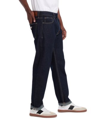 Men's G16 Straight-Fit Selvedge Rinse Wash Jeans