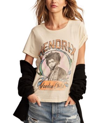 Lucky Brand - Women's Cotton Hendrix Voodoo Boyfriend Tee